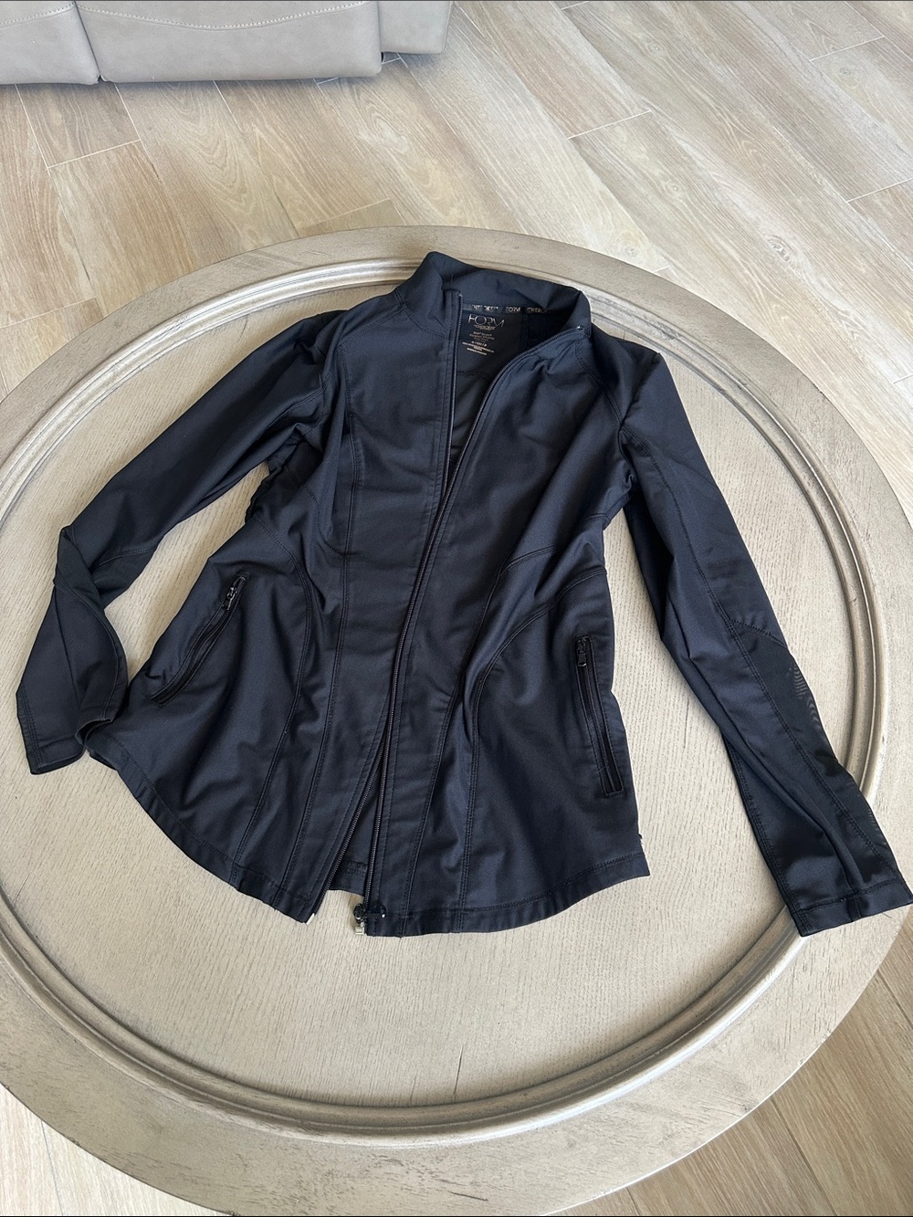Women's Black Utility Zip-Front Jacket - Unbranded